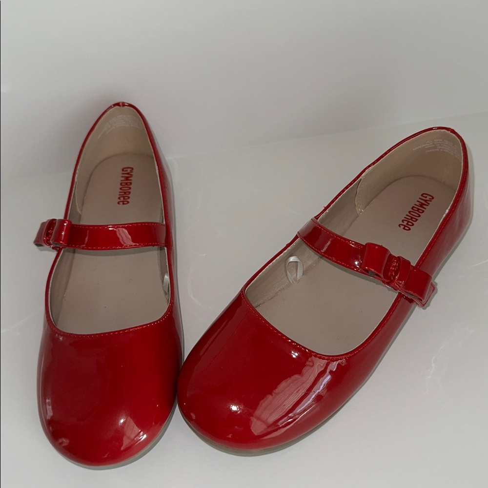 NWOT GYMBOREE Shiny Red Mary Jane Dress Shoes Size 3 - Picture 12 of 13